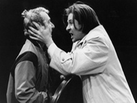 With Adrian Scarborough in "The Comedy of Errors"