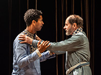 'Pericles' - RSC. As Helicanus, with Alfred Enoch (photo: Johan Persson)